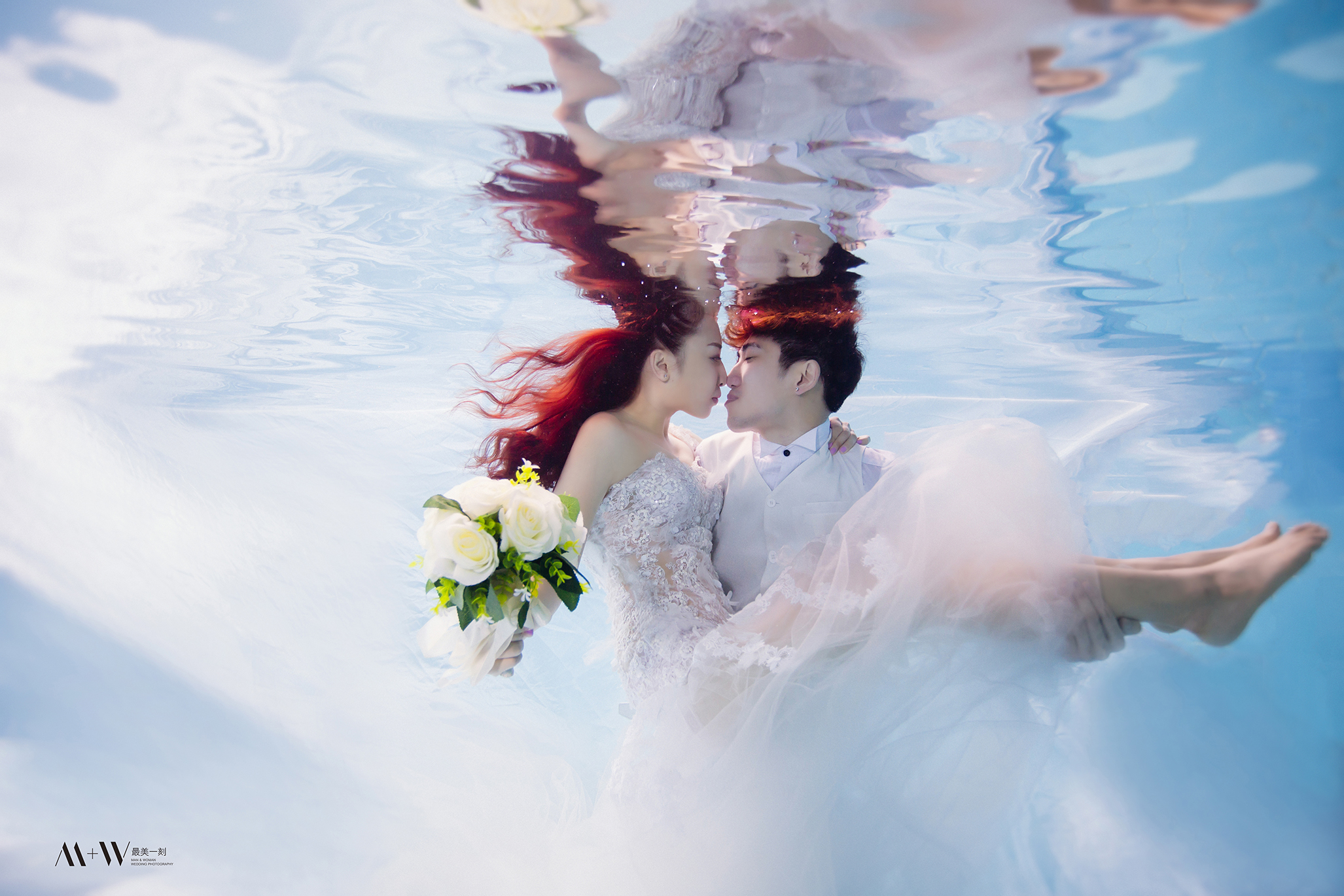 【水中婚紗】Wilson & Kitty @ M+W最美一刻 水中婚紗,水底攝影,underwater,underwaterphotography